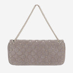 BORSA ROCKSTUD SPIKE IN PELLE SCAMOSCIATA 9W0B0T95 KQQ4AN VALENTINO GARAVANI 
