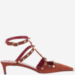 PUMPS SLINGBACK IN PELLE SCAMOSCIATA ROCKSTUD 9W0S0PV0 URTAXJ VALENTINO GARAVANI 