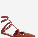 PUMPS SLINGBACK IN PELLE SCAMOSCIATA ROCKSTUD 9W0S0PV0 URTAXJ VALENTINO GARAVANI 
