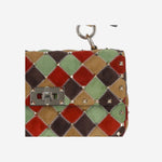 Borsa Rockstud Spike In Suede Patchwork 9W2B0123 PIW4N8 VALENTINO GARAVANI 