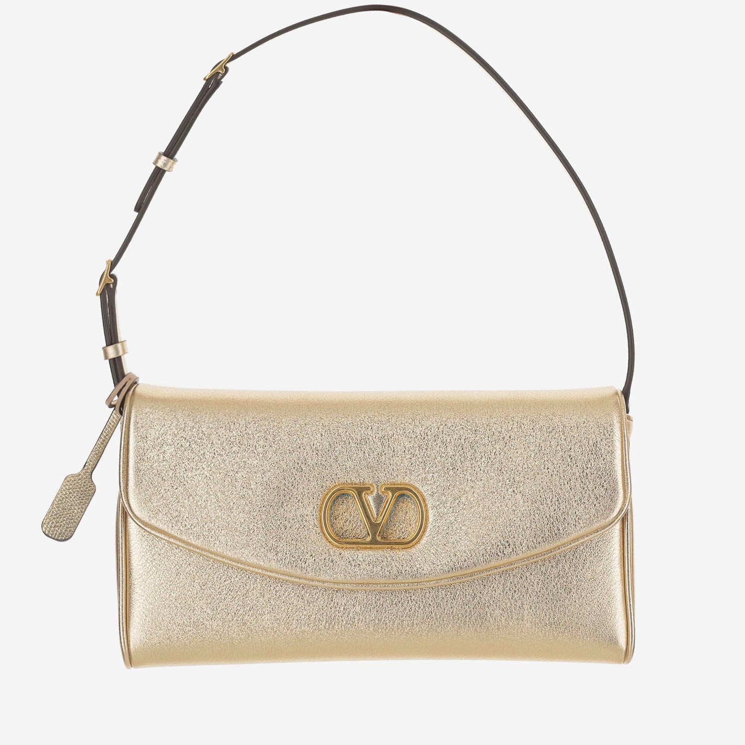 BORSA PICCOLA A SPALLA DEVAIN IN NAPPA LAMINATA 9W2B0T31 NVB39L VALENTINO GARAVANI 