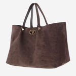 BORSA IN SUEDE CON LOGO 9W2B0T82 AHA0TO VALENTINO GARAVANI 