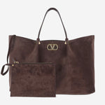 BORSA IN SUEDE CON LOGO 9W2B0T82 AHA0TO VALENTINO GARAVANI 