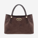 BORSA IN SUEDE CON LOGO 9W2B0T83 AHA0TO VALENTINO GARAVANI 