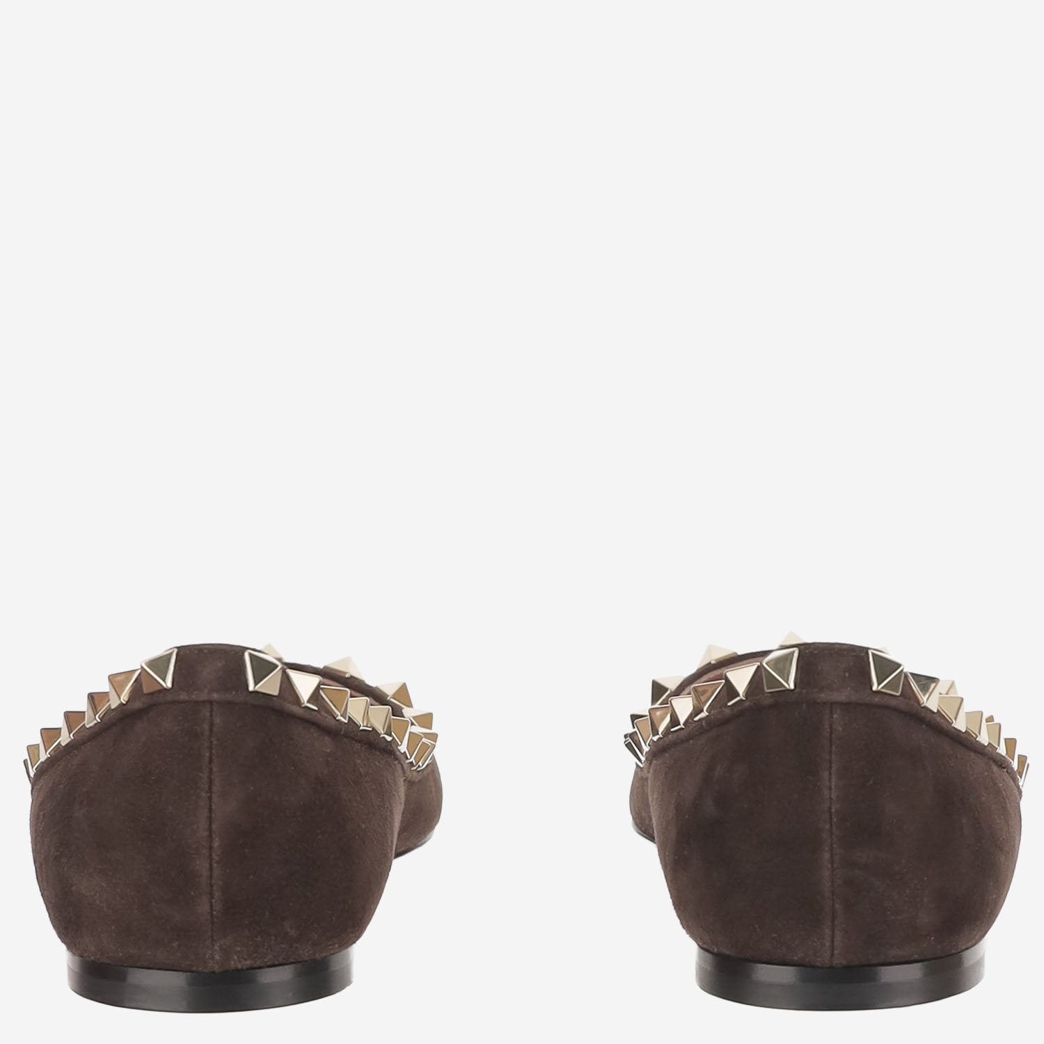 BALLERINE ROCKSTUD IN SUEDE 9W2S0403 CVB0TO VALENTINO GARAVANI 