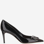 DÉCOLLETÉ IN PELLE CON LOGO 9W2S0EM9 DUW0NO VALENTINO GARAVANI 