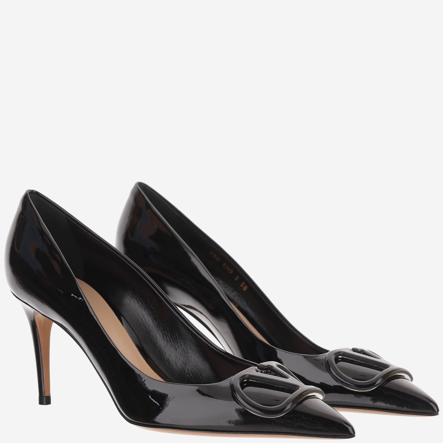 DÉCOLLETÉ IN PELLE CON LOGO 9W2S0EM9 DUW0NO VALENTINO GARAVANI 