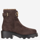 STIVALETTI IN SUEDE CON LOGO 9W2S0MT5 XYA2W2 VALENTINO GARAVANI 