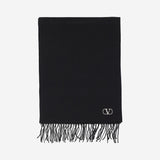 SCIARPA IN LANA VERGINE CON FRANGE E LOGO 9Y2ET028 UJC9RA VALENTINO GARAVANI 