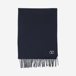 SCIARPA IN LANA VERGINE CON FRANGE E LOGO 9Y2ET028 UJCBLB VALENTINO GARAVANI 