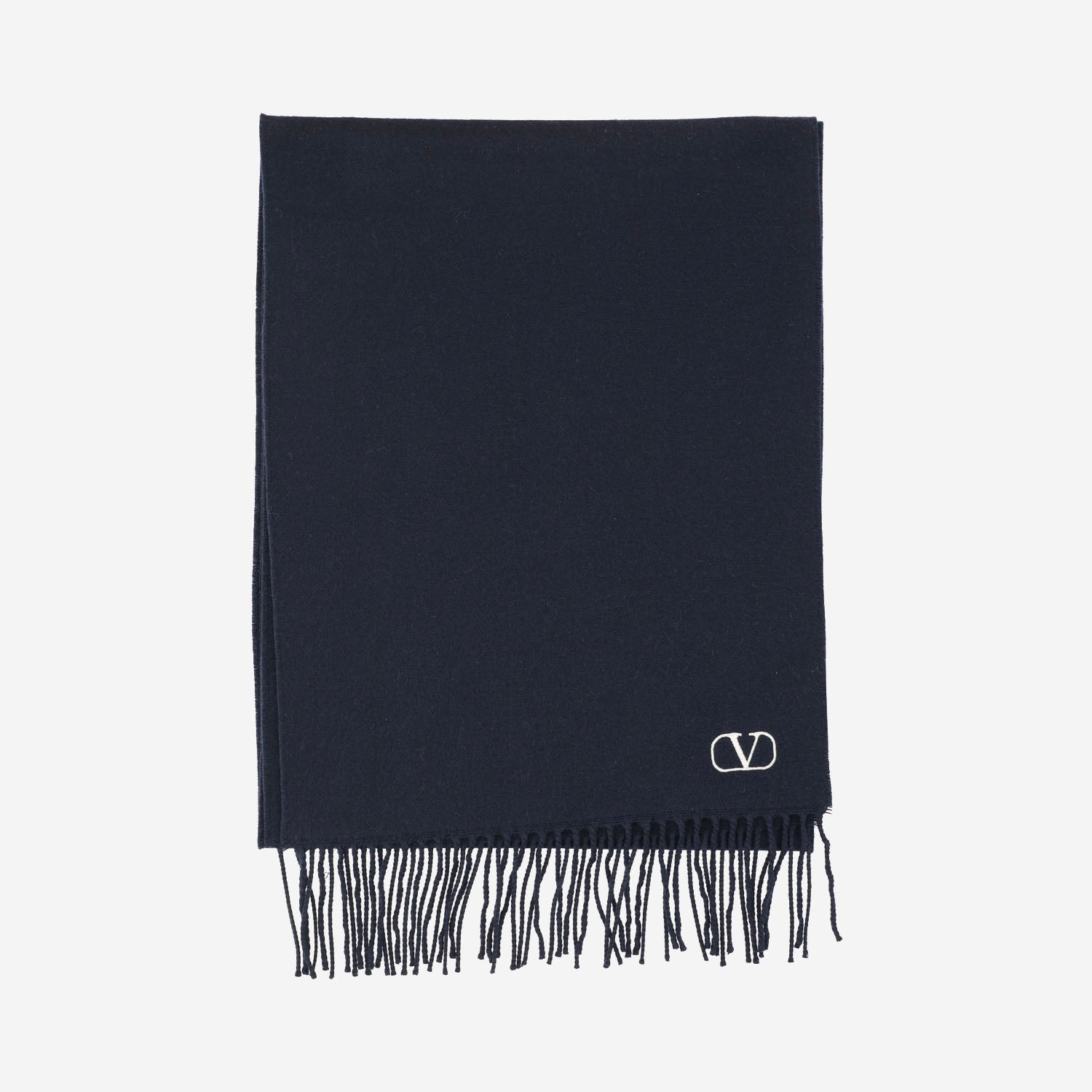 SCIARPA IN LANA VERGINE CON FRANGE E LOGO 9Y2ET028 UJCBLB VALENTINO GARAVANI 