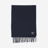 SCIARPA IN LANA VERGINE CON FRANGE E LOGO 9Y2ET028 UJCBLB VALENTINO GARAVANI 
