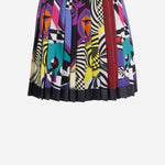 MINIGONNA PLISSETTATA IN TWILL DI SETA 1000829 1A192885X000 VERSACE 