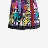 MINIGONNA PLISSETTATA IN TWILL DI SETA 1000829 1A192885X000 VERSACE 