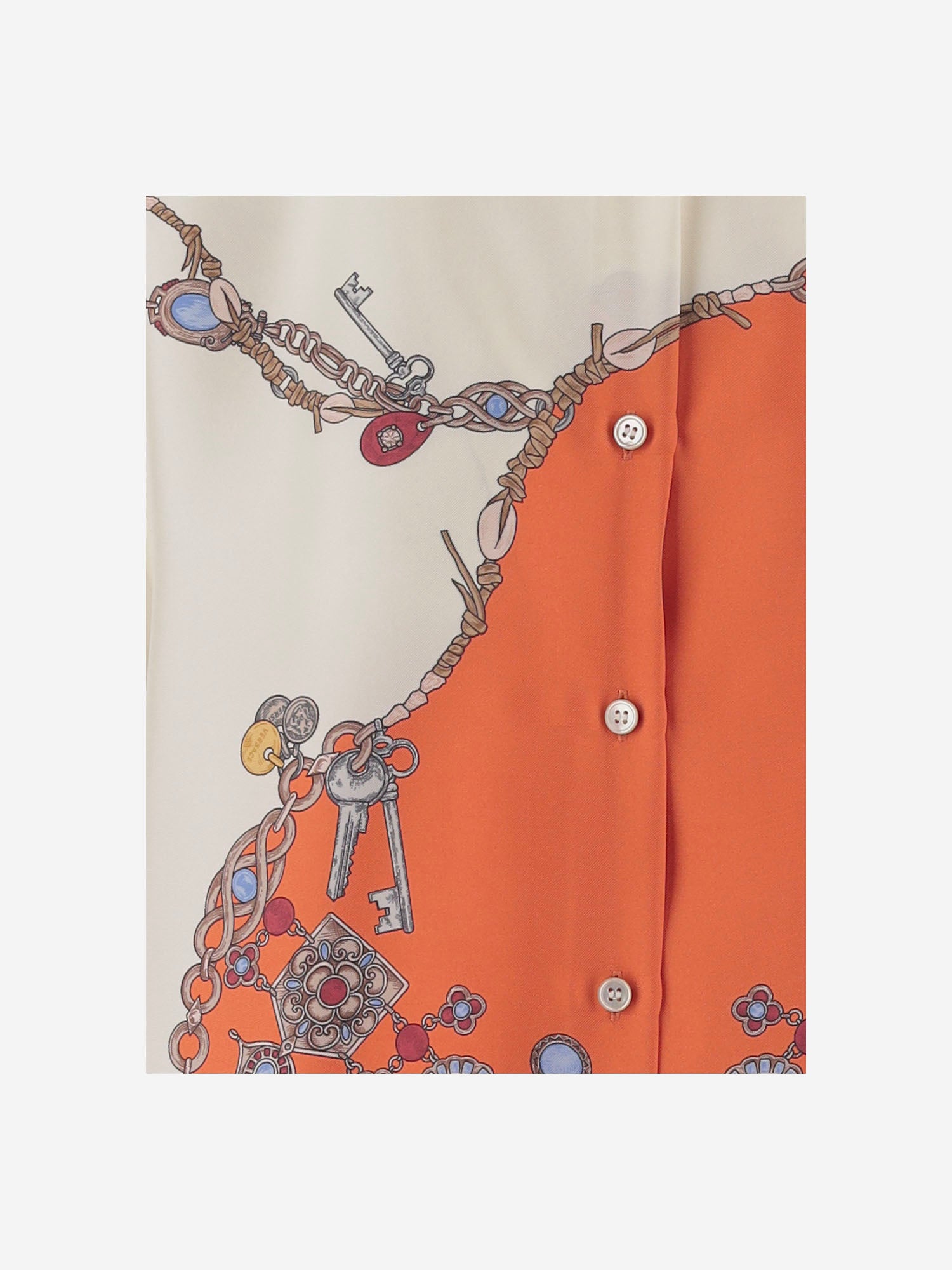 CAMICIA IN SETA CON STAMPA VERSACE 1025686 1A186825O360 VERSACE 