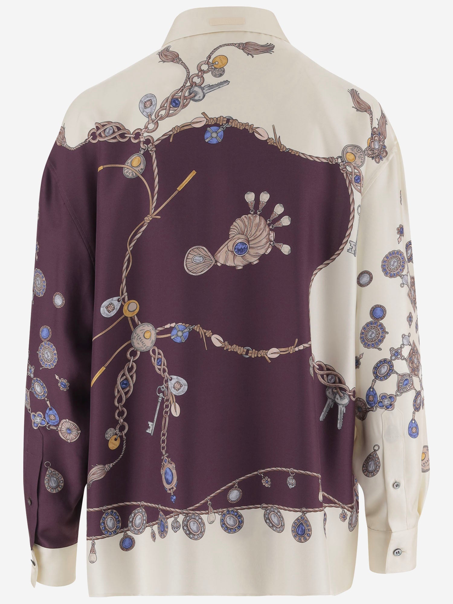 CAMICIA IN SETA CON STAMPA VERSACE 1025686 1A186825R880 VERSACE 