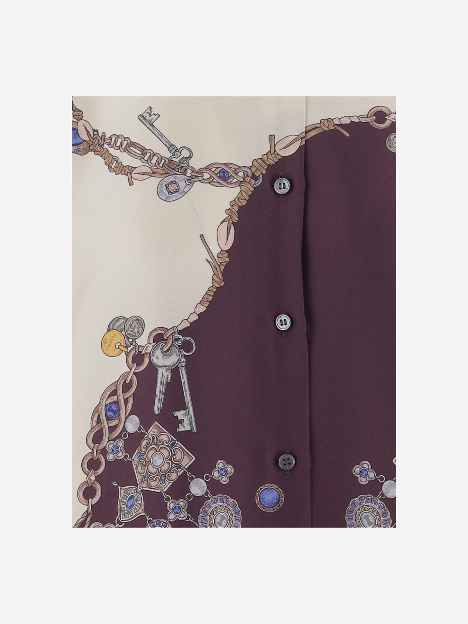 CAMICIA IN SETA CON STAMPA VERSACE 1025686 1A186825R880 VERSACE 