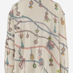 CAMICIA IN SETA CON MOTIVO ACCESSORIO 1025686 1A186845KA10 VERSACE 