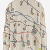 CAMICIA IN SETA CON MOTIVO ACCESSORIO 1025686 1A186845KA10 VERSACE 