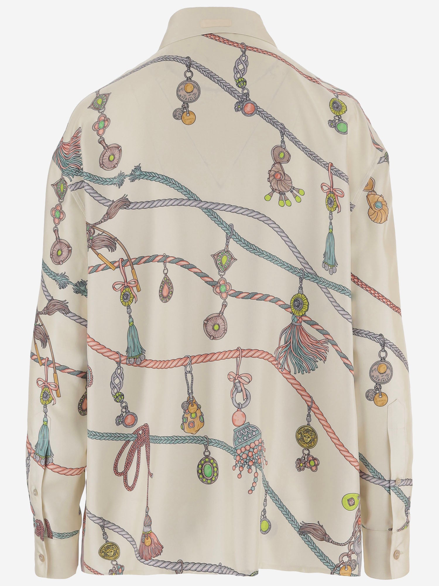 CAMICIA IN SETA CON MOTIVO ACCESSORIO 1025686 1A186845KA10 VERSACE 