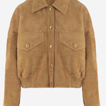 GIUBBOTTO IN SUEDE 1025704 1A183801K230 VERSACE 