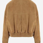 GIUBBOTTO IN SUEDE 1025704 1A183801K230 VERSACE 