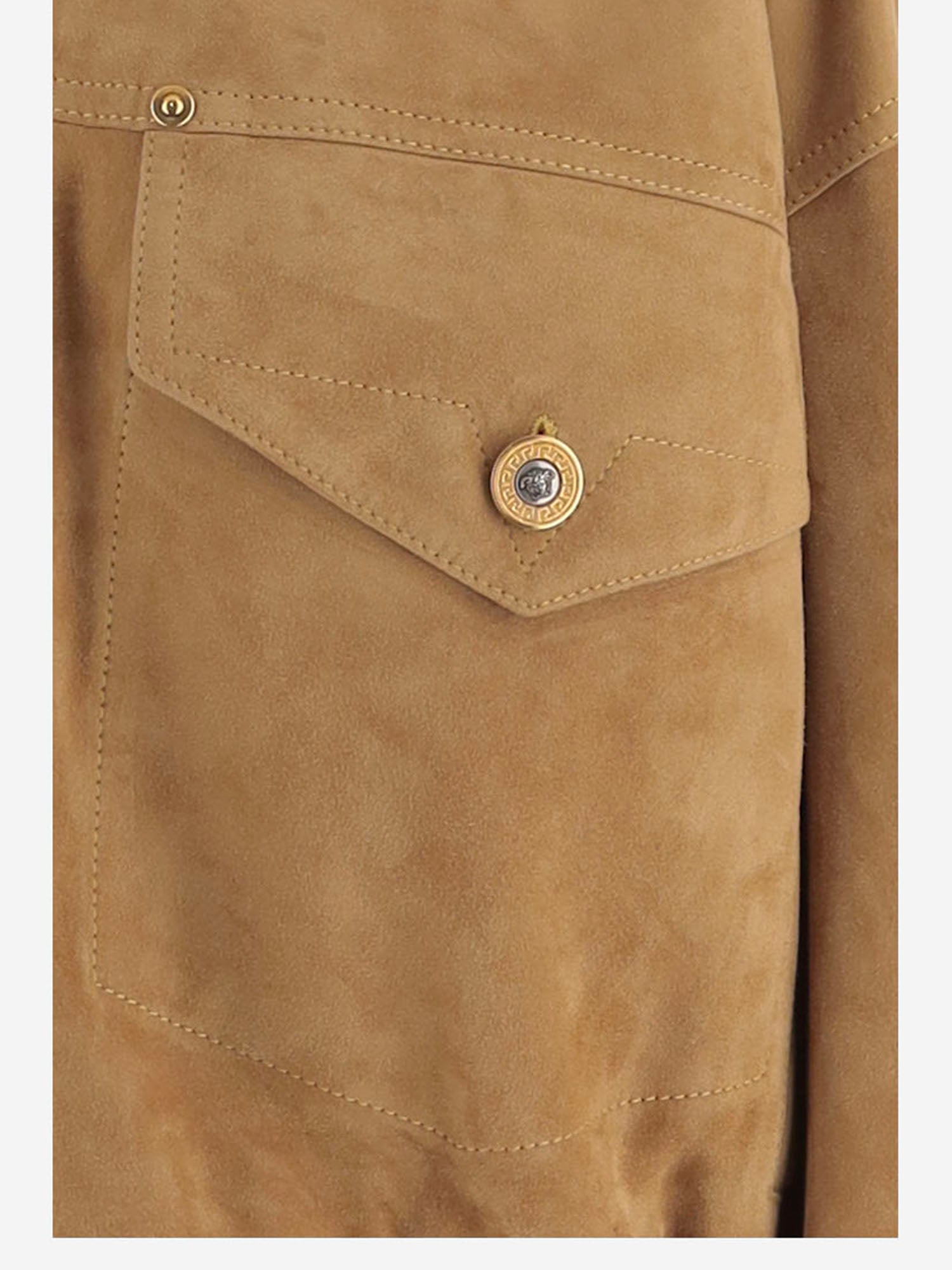 GIUBBOTTO IN SUEDE 1025704 1A183801K230 VERSACE 