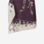 GONNA IN TWILL DI SETA CON STAMPA 1025820 1A186365R880 VERSACE 