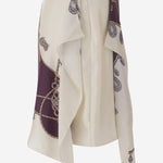 GONNA IN TWILL DI SETA CON STAMPA 1025820 1A186365R880 VERSACE 
