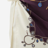 GONNA IN TWILL DI SETA CON STAMPA 1025820 1A186365R880 VERSACE 