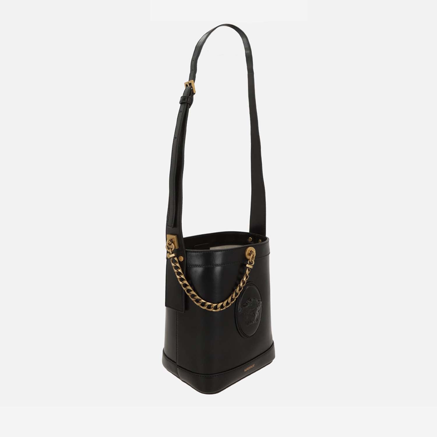 BORSA A SECCHIELLO IN PELLE 1026048 1A191971B55J VERSACE 
