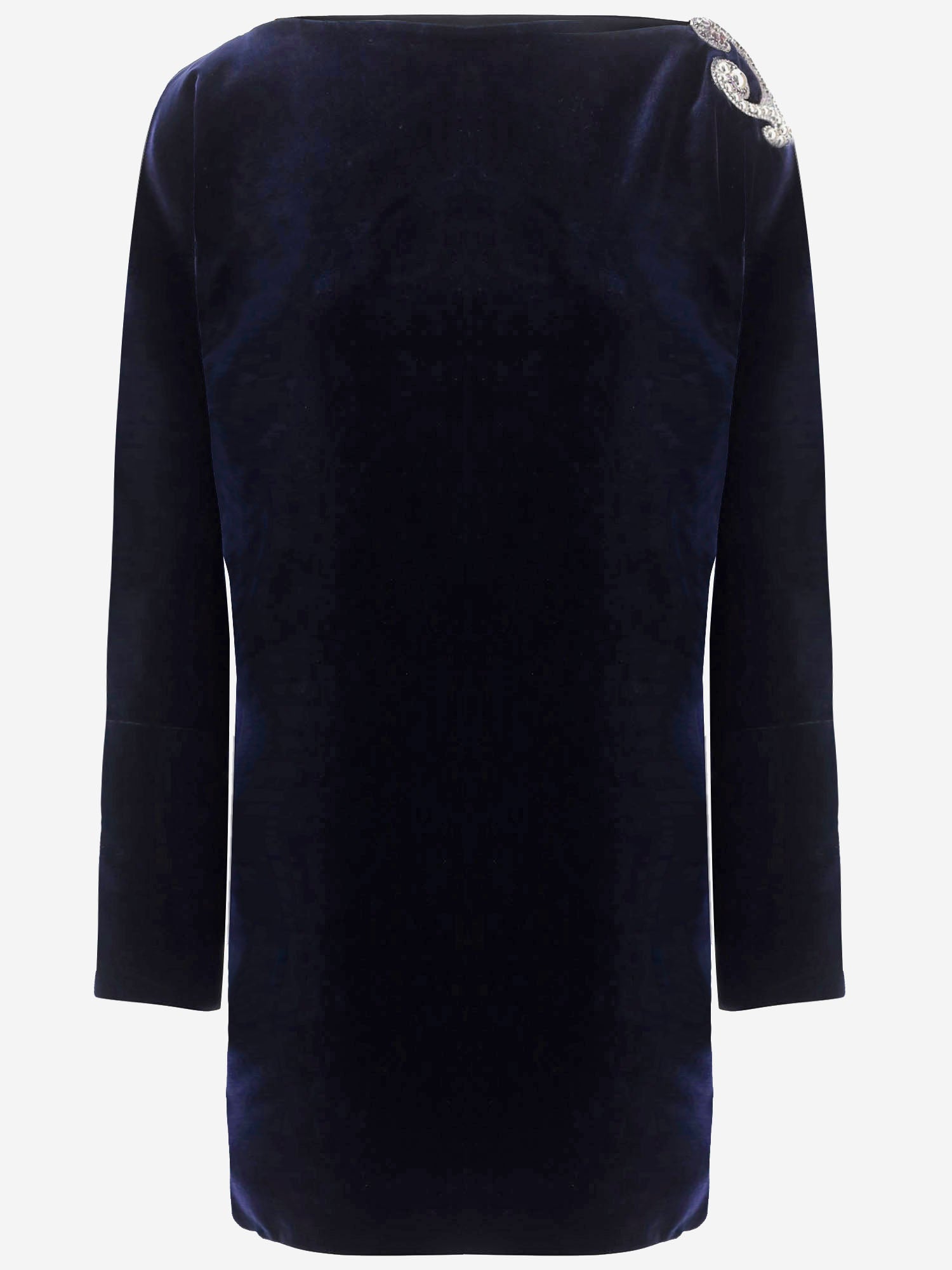 MINIABITO IN VELLUTO CON RICAMO 1026677 1A191801UI40 VERSACE 