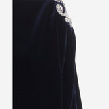 MINIABITO IN VELLUTO CON RICAMO 1026677 1A191801UI40 VERSACE 