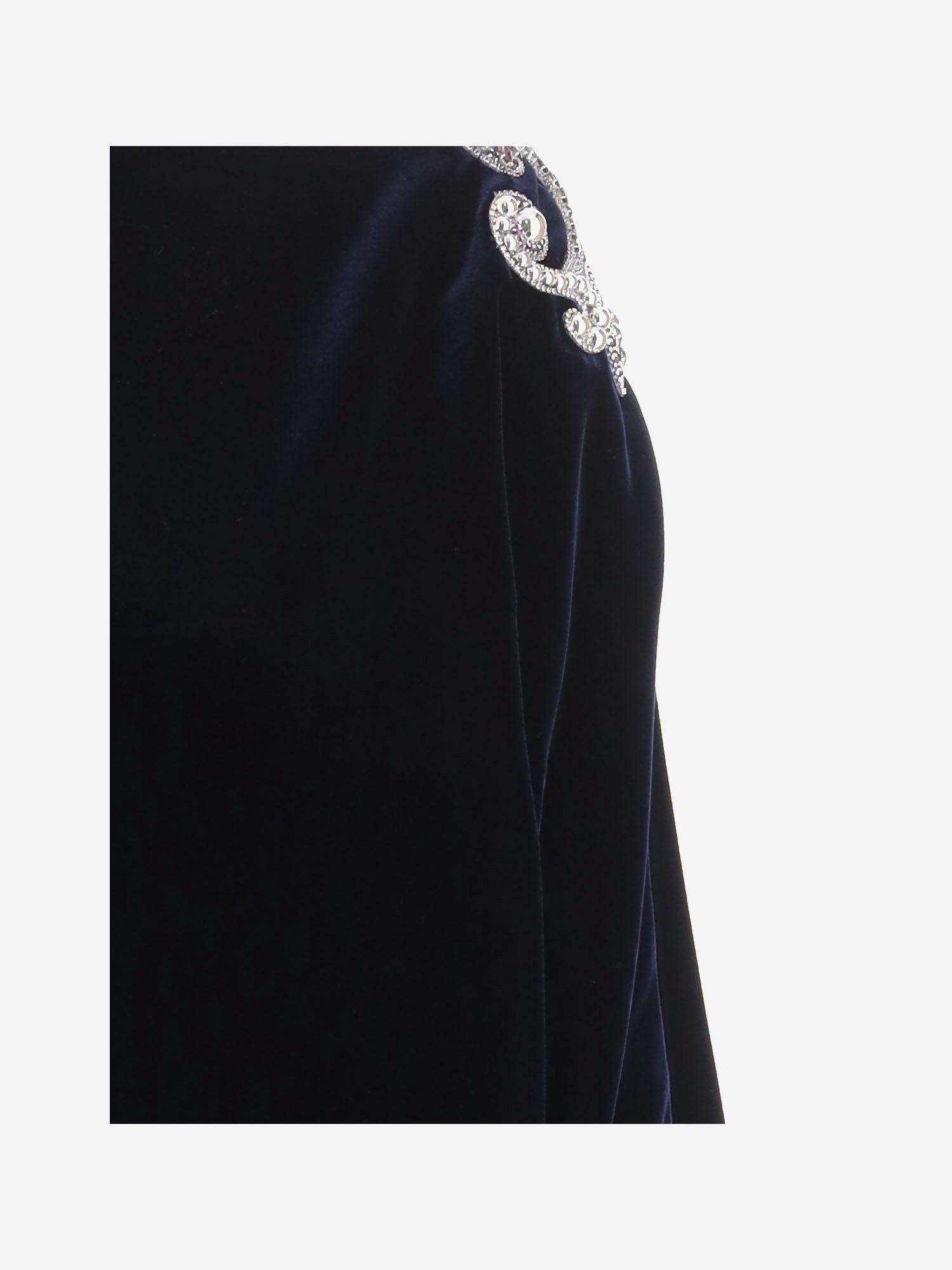 MINIABITO IN VELLUTO CON RICAMO 1026677 1A191801UI40 VERSACE 
