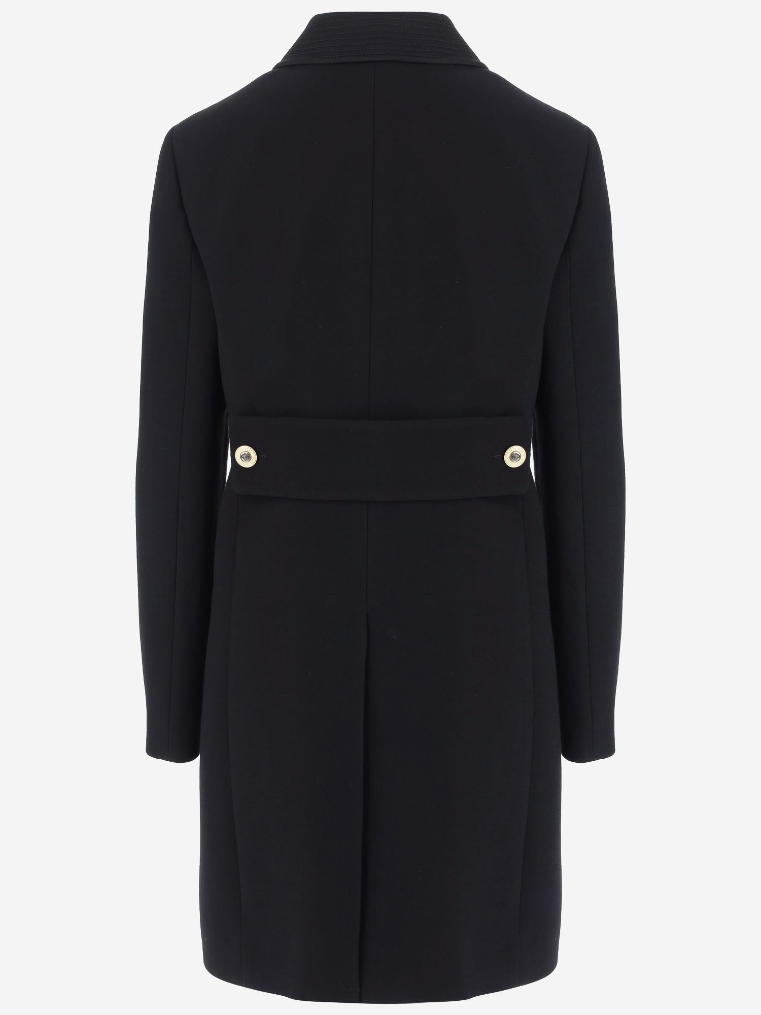 CAPPOTTO MONOPETTO IN LANA 1026890 1A190911B000 VERSACE 