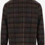 CAMICIA IN MISTO LANA CON MOTIVO A QUADRI M19354958 328NLC VINCE 