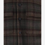 CAMICIA IN MISTO LANA CON MOTIVO A QUADRI M19354958 328NLC VINCE 