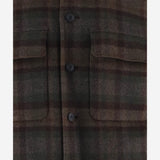 CAMICIA IN MISTO LANA CON MOTIVO A QUADRI M19354958 328NLC VINCE 