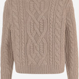 MAGLIONE IN LANA CON LAVORAZIONE A TRECCE M19996615A 159HOA VINCE 