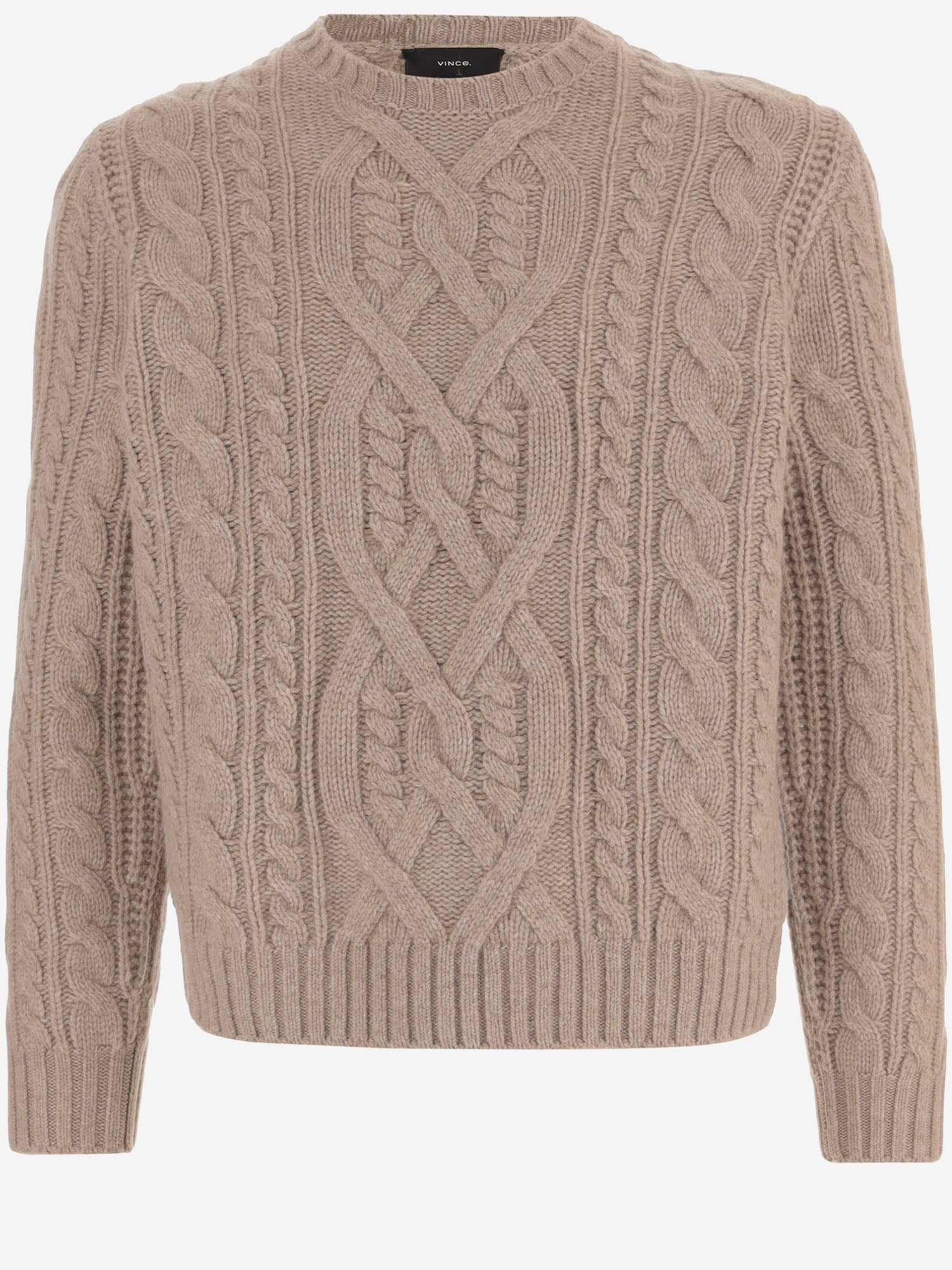 MAGLIONE IN LANA CON LAVORAZIONE A TRECCE M19996615A 159HOA VINCE 