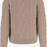 MAGLIONE IN LANA CON LAVORAZIONE A TRECCE M19996615A 159HOA VINCE 