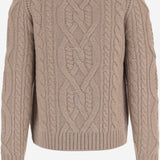 MAGLIONE IN LANA CON LAVORAZIONE A TRECCE M19996615A 159HOA VINCE 