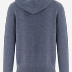 MAGLIA IN CASHMERE CON CAPPUCCIO M20026620A 448HIB VINCE 