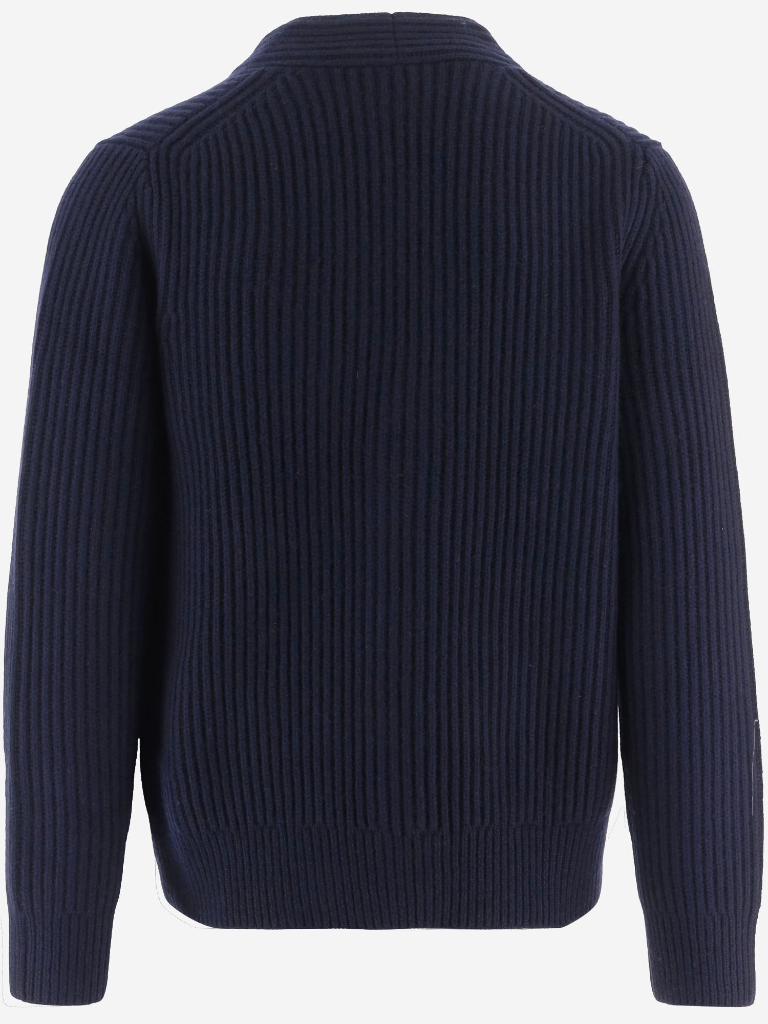 CARDIGAN IN LANA CON LAVORAZIONE A COSTE M20036621A 403CBL VINCE 