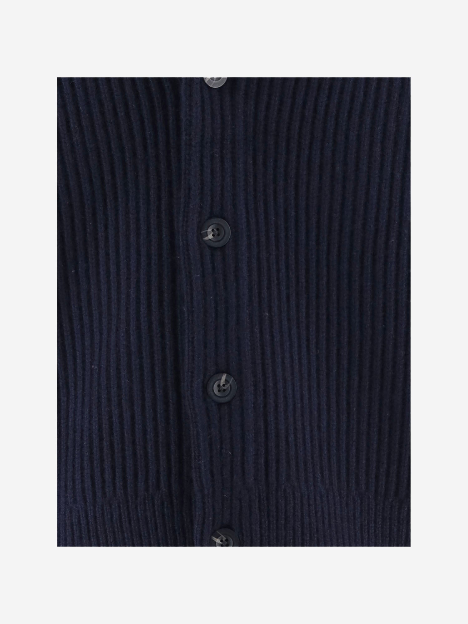 CARDIGAN IN LANA CON LAVORAZIONE A COSTE M20036621A 403CBL VINCE 