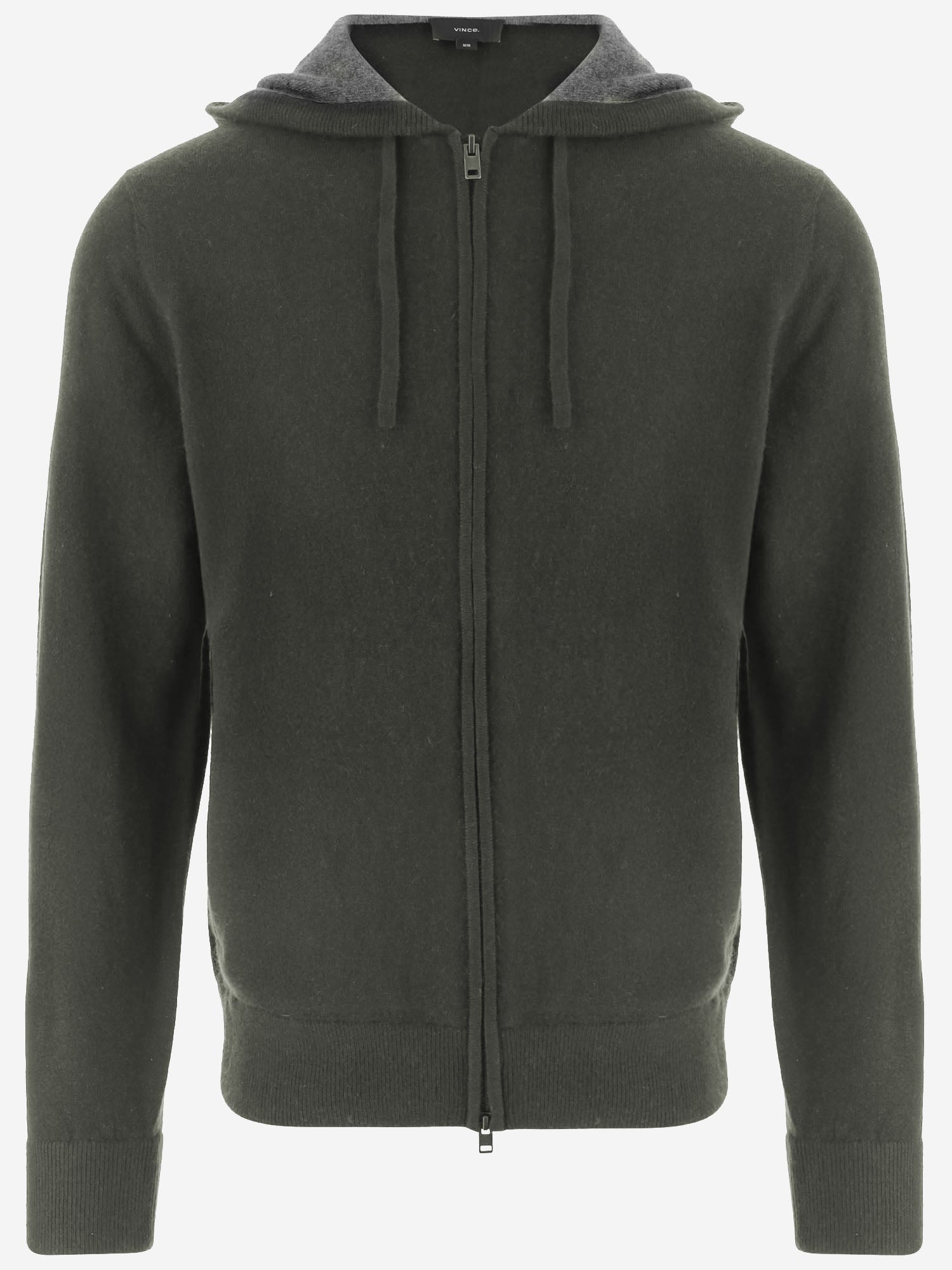 FELPA IN CASHMERE CON CAPPUCCIO MR8066547A 328BGG VINCE 