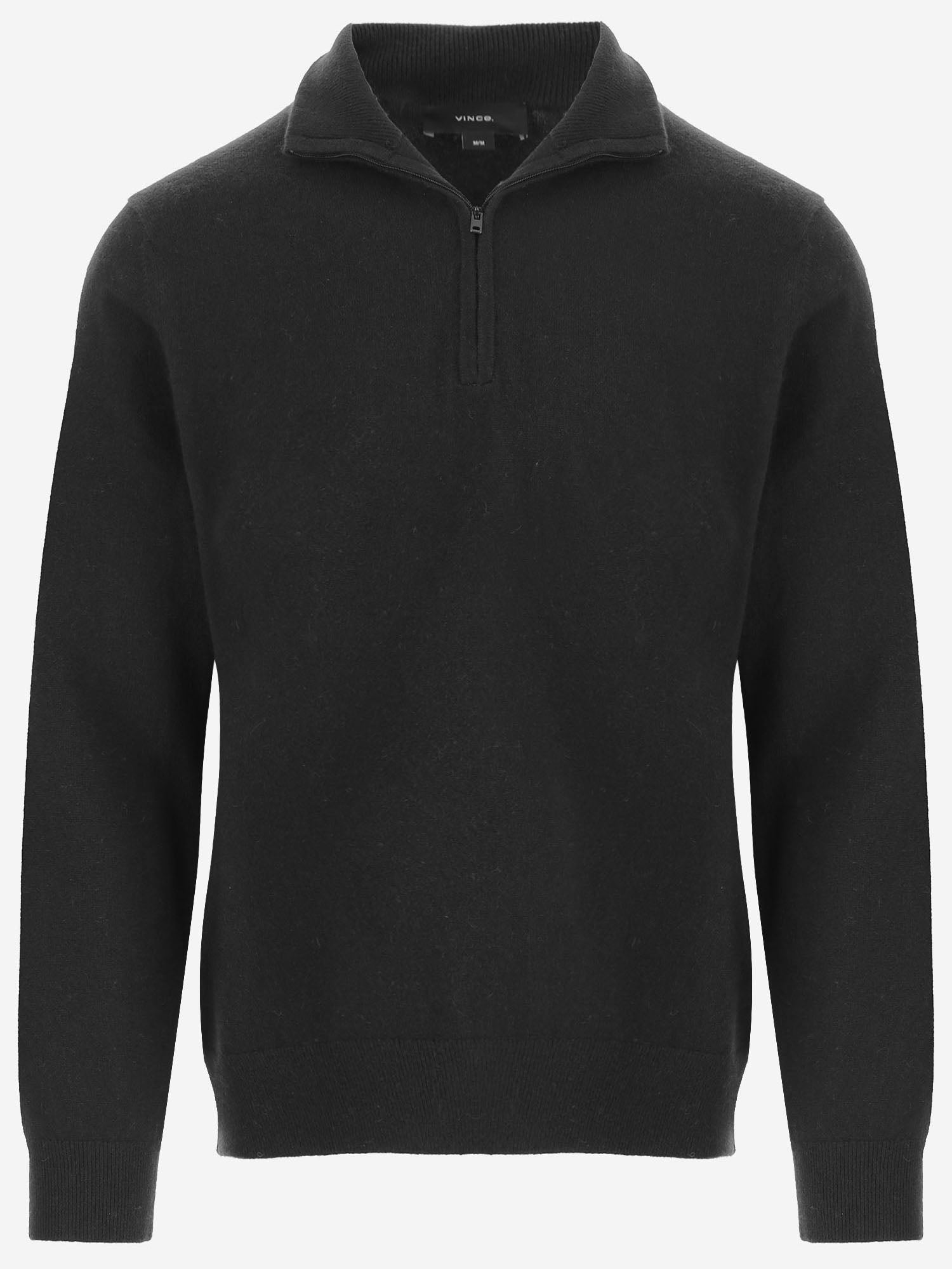 MAGLIA IN CASHMERE MR8066577A 001BLK VINCE 