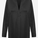 CAMICIA IN SETA CON SCOLLO A V VR84511926 001 VINCE 