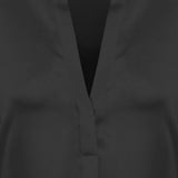 CAMICIA IN SETA CON SCOLLO A V VR84511926 001 VINCE 