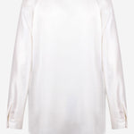 CAMICIA IN SETA CON SCOLLO A V VR84511926 137 VINCE 